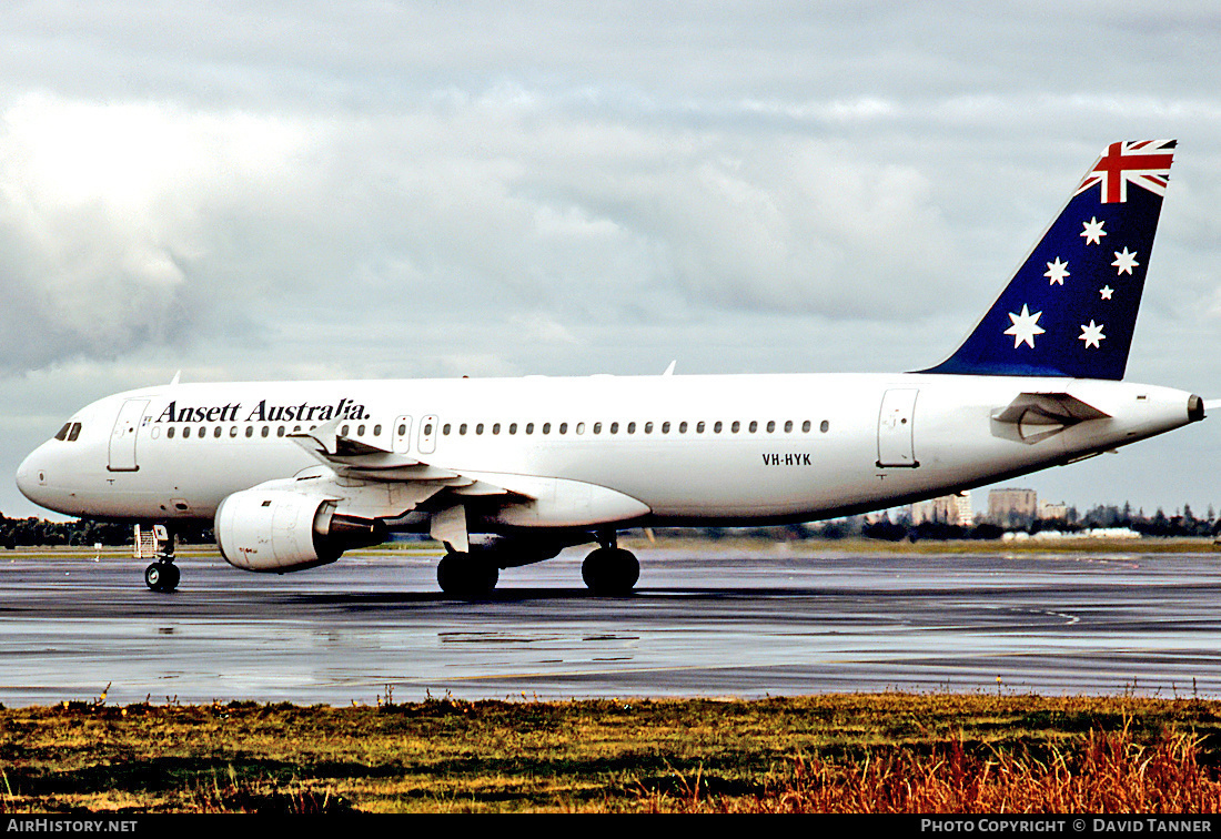 Aircraft Photo of VH-HYK | Airbus A320-211 | Ansett Australia | AirHistory.net #31013