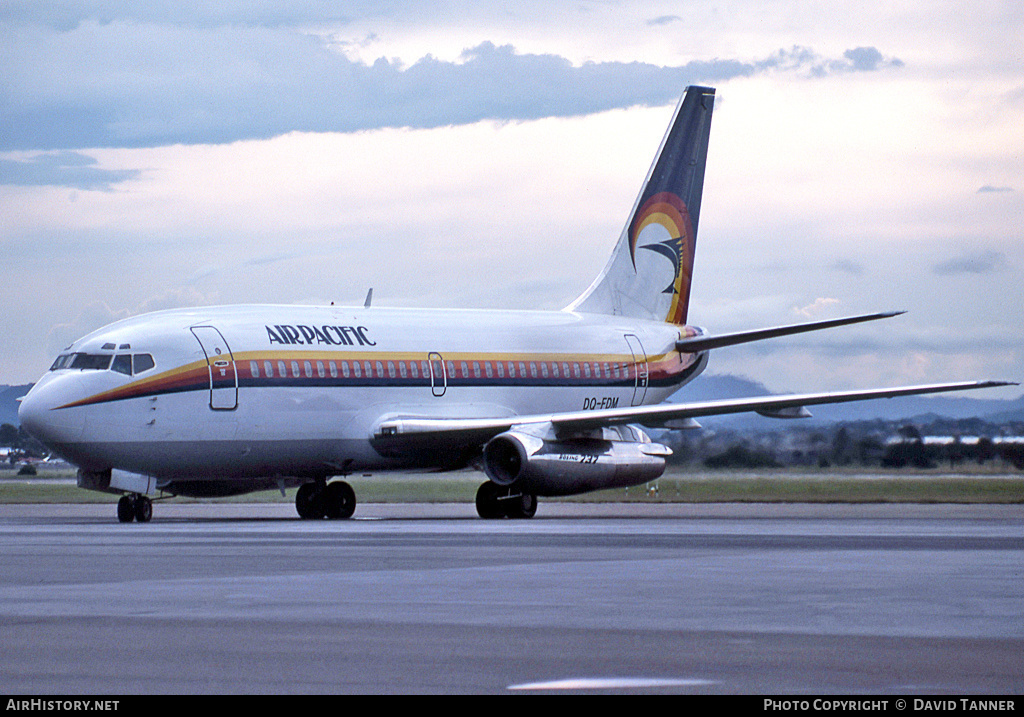 Aircraft Photo of DQ-FDM | Boeing 737-2X2/Adv | Air Pacific | AirHistory.net #31025