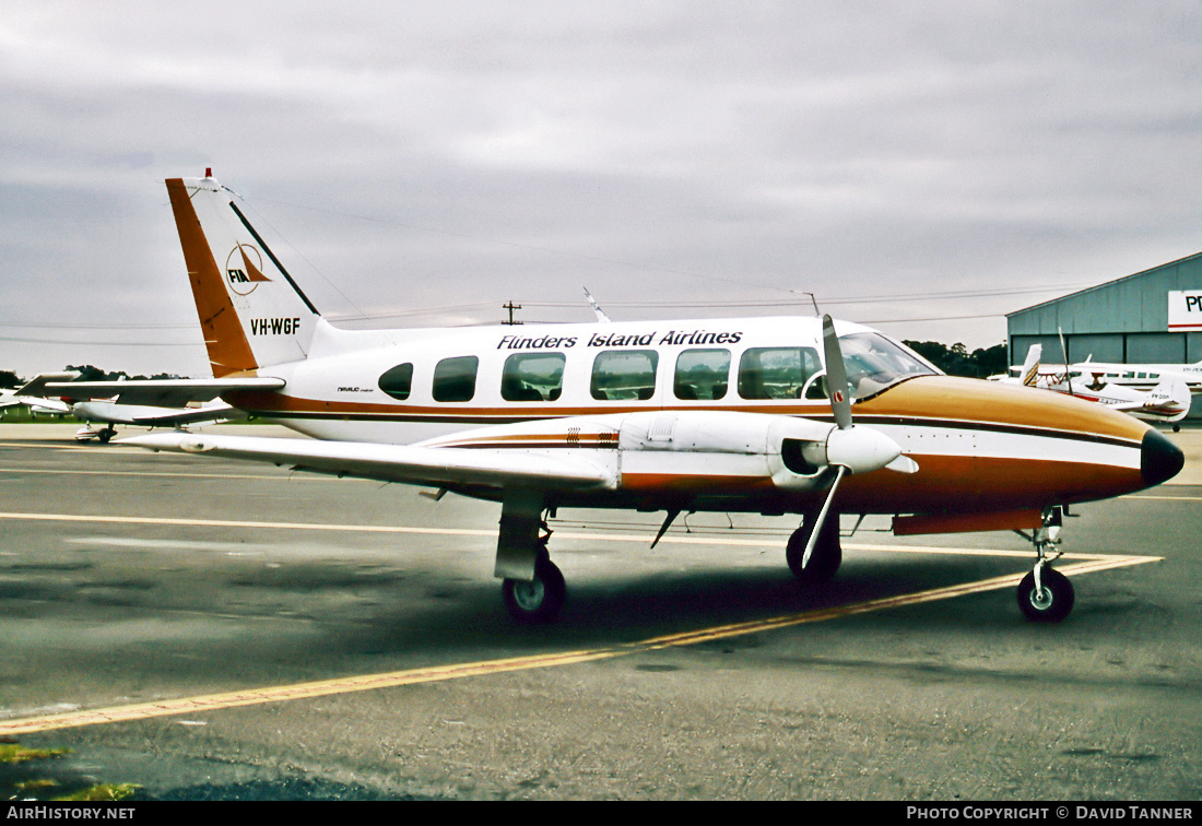 Aircraft Photo of VH-WGF | Piper PA-31-350 Navajo Chieftain | Flinders Island Airlines | AirHistory.net #31112