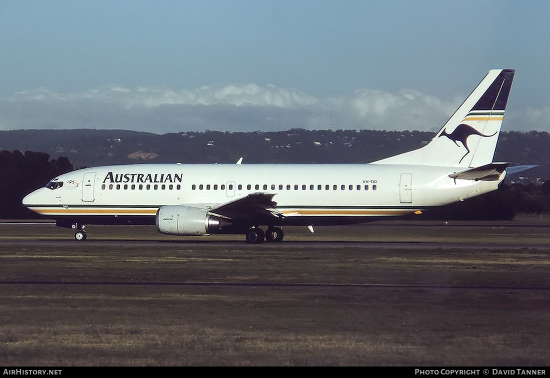 Aircraft Photo of VH-TJD | Boeing 737-376 | Australian Airlines | AirHistory.net #31115