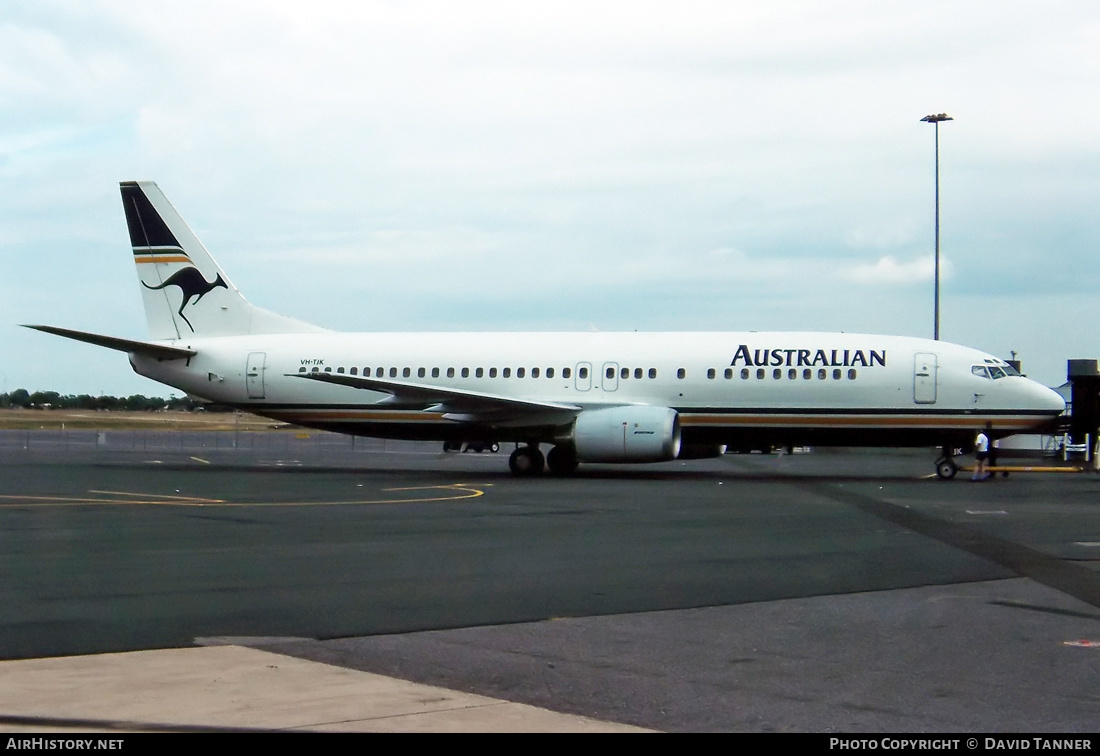 Aircraft Photo of VH-TJK | Boeing 737-476 | Australian Airlines | AirHistory.net #31120