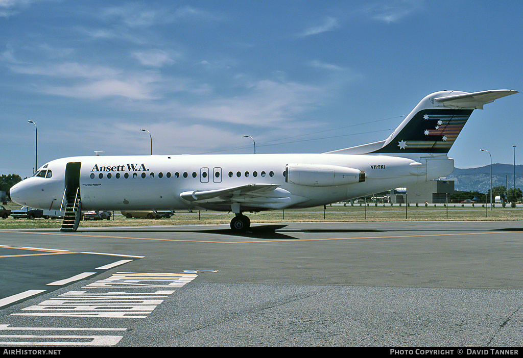 Aircraft Photo of VH-FKI | Fokker F28-4000 Fellowship | Ansett W.A. | AirHistory.net #31149