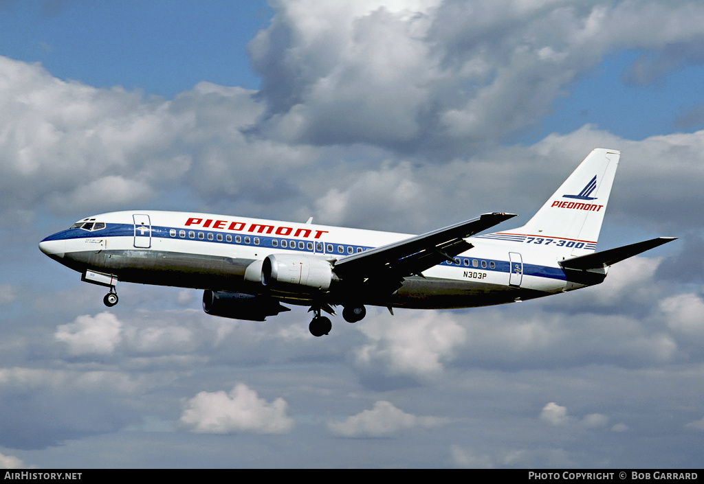 Aircraft Photo of N303P | Boeing 737-301 | Piedmont Airlines | AirHistory.net #31159
