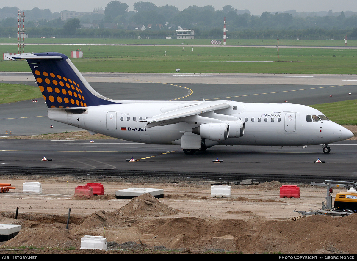 Aircraft Photo of D-AJET | British Aerospace BAe-146-200 | Eurowings | AirHistory.net #31285