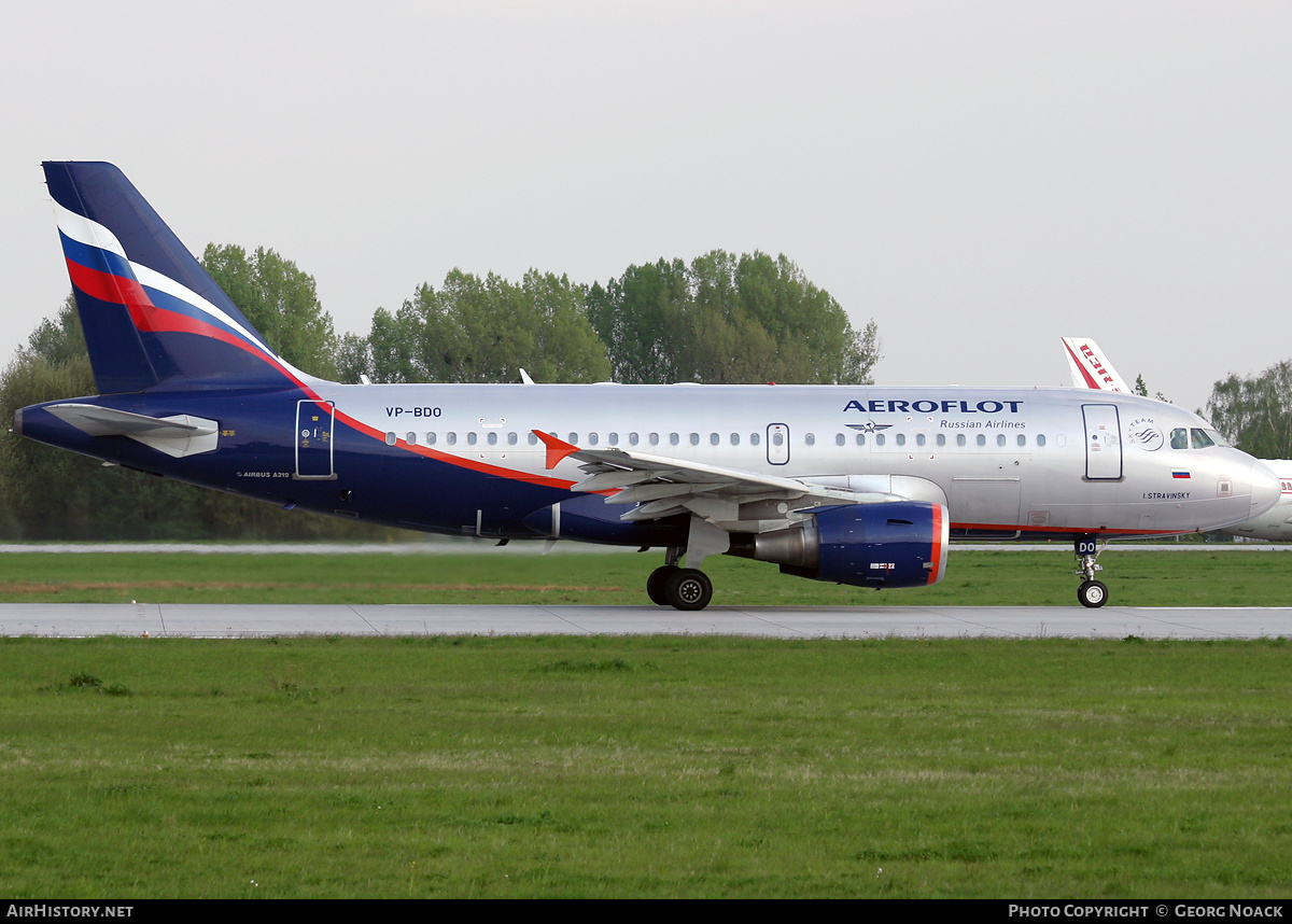 Aircraft Photo of VP-BDO | Airbus A319-111 | Aeroflot - Russian Airlines | AirHistory.net #31296