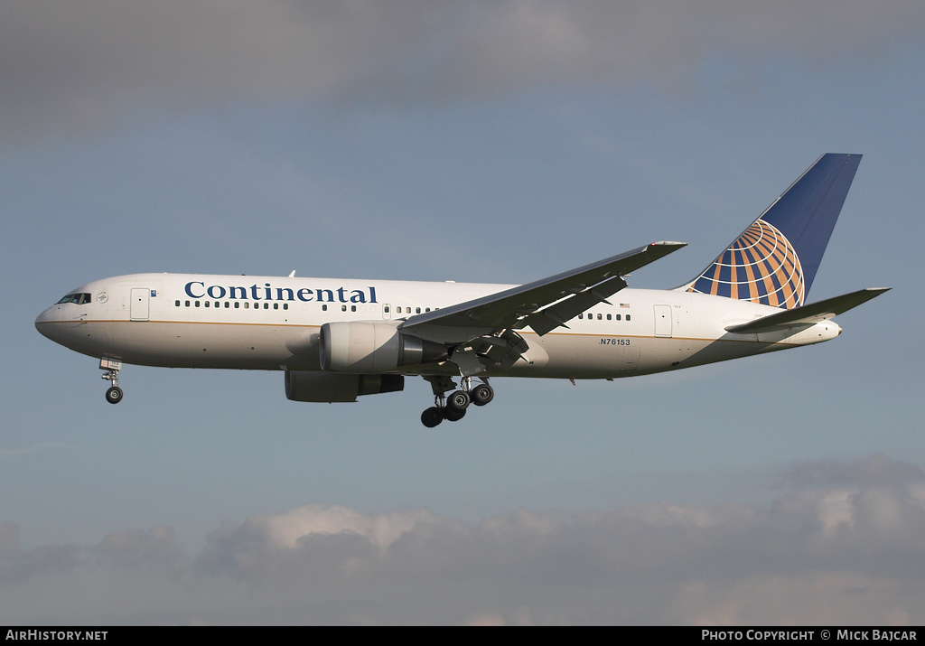 Aircraft Photo of N76153 | Boeing 767-224/ER | Continental Airlines | AirHistory.net #31303