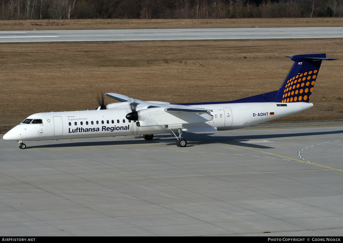 Aircraft Photo of D-ADHT | Bombardier DHC-8-402 Dash 8 | Lufthansa Regional | AirHistory.net #31319