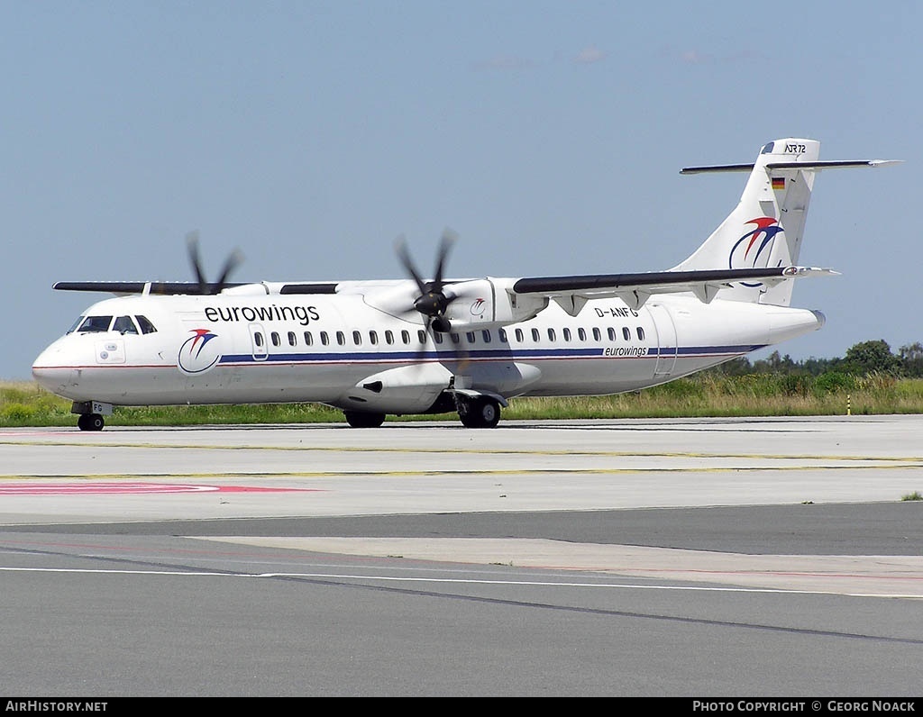 Aircraft Photo of D-ANFG | ATR ATR-72-500 (ATR-72-212A) | Eurowings | AirHistory.net #31320