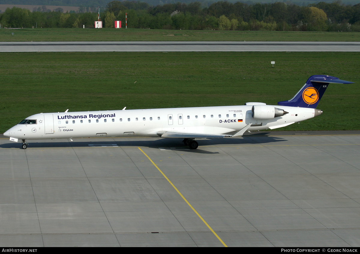 Aircraft Photo of D-ACKK | Bombardier CRJ-900LR (CL-600-2D24) | Lufthansa Regional | AirHistory.net #31324