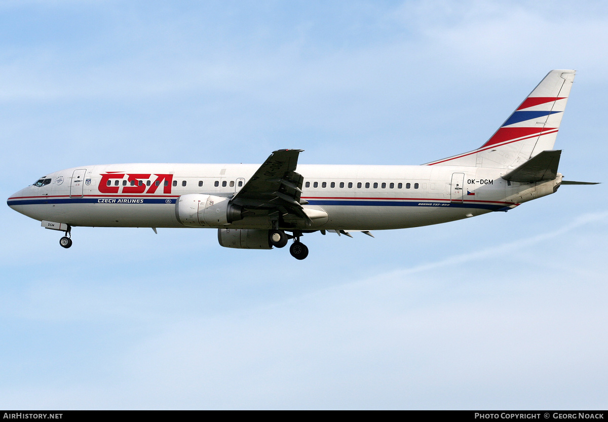 Aircraft Photo of OK-DGM | Boeing 737-45S | ČSA - Czech Airlines | AirHistory.net #31335