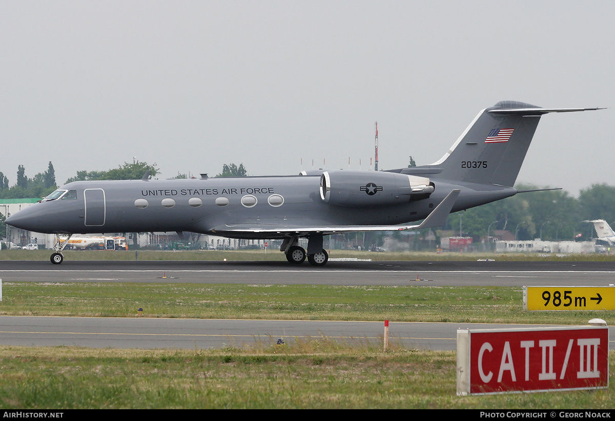 Aircraft Photo of 92-0375 / 20375 | Gulfstream Aerospace C-20H Gulfstream IV (G-IV) | USA - Air Force | AirHistory.net #31358