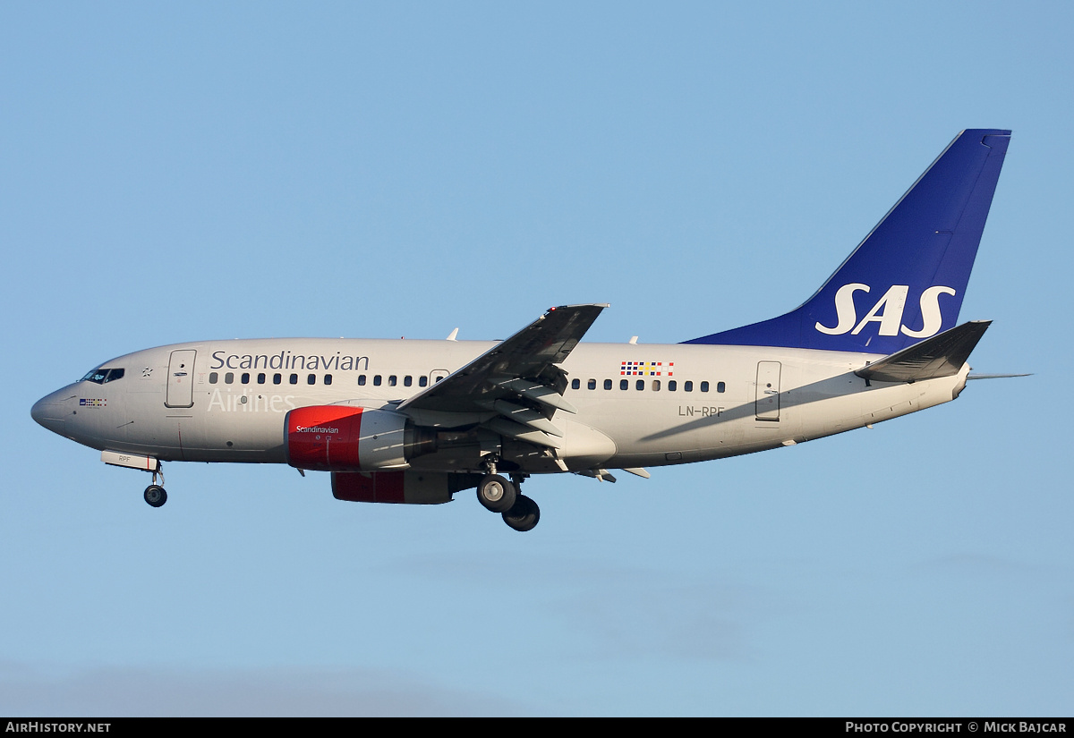 Aircraft Photo of LN-RPF | Boeing 737-683 | Scandinavian Airlines - SAS | AirHistory.net #31413