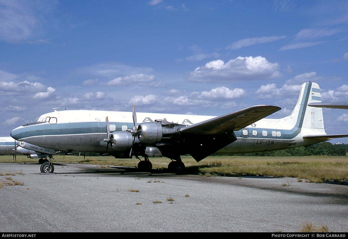 Aircraft Photo of LV-IOM | Douglas DC-6 | ALA - Aerotransportes Litoral Argentino | AirHistory.net #31414