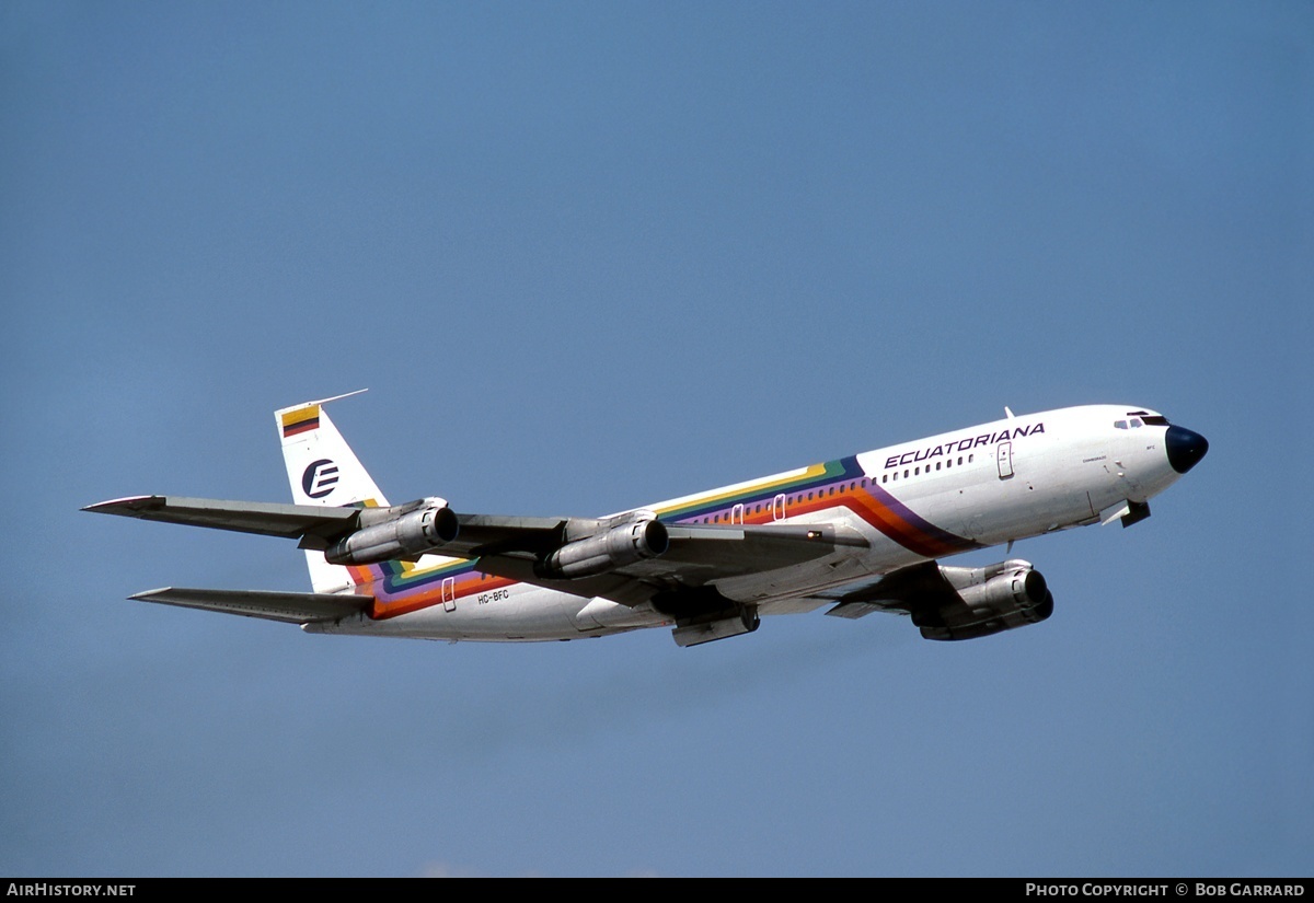 Aircraft Photo of HC-BFC | Boeing 707-321B | Ecuatoriana | AirHistory.net #31424