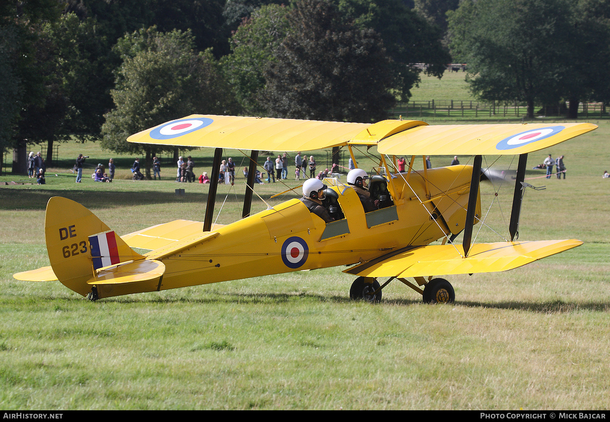 Aircraft Photo of G-ANFI / DE623 | De Havilland D.H. 82A Tiger Moth | UK - Air Force | AirHistory.net #31429