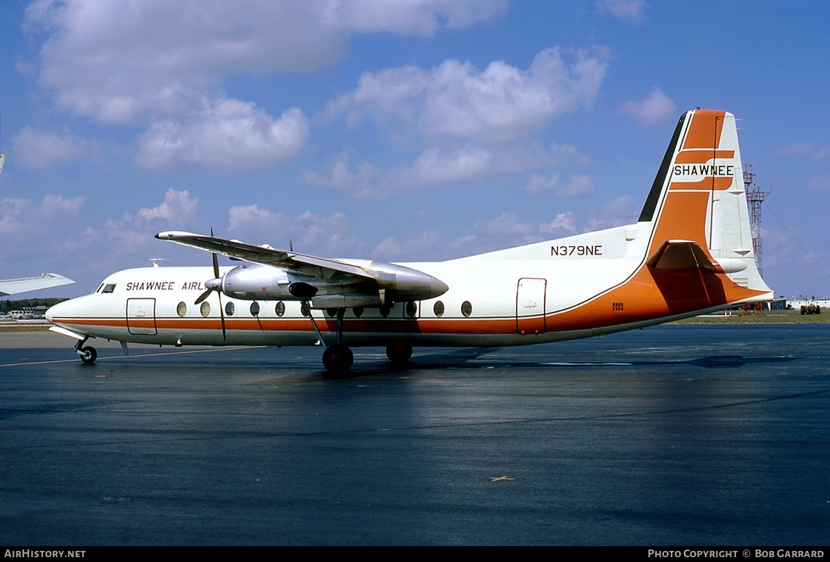 Aircraft Photo of N379NE | Fairchild Hiller FH-227C | Shawnee Airlines | AirHistory.net #31439