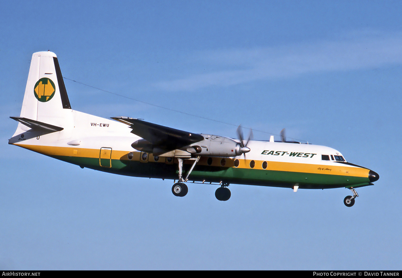 Aircraft Photo of VH-EWU | Fokker F27-500 Friendship | East-West Airlines | AirHistory.net #31444