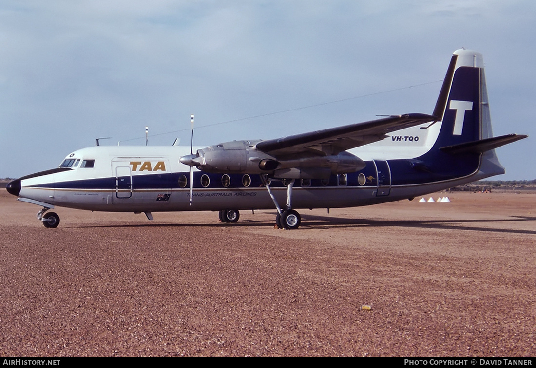 Aircraft Photo of VH-TQO | Fokker F27-600 Friendship | Trans-Australia Airlines - TAA | AirHistory.net #31462
