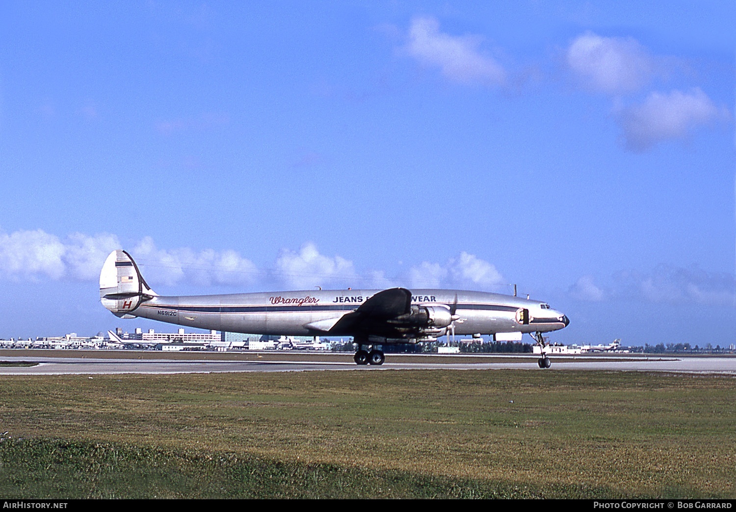 Aircraft Photo of N6912C | Lockheed L-1049H Super Constellation | Wrangler Jeans and Sportswear | AirHistory.net #31473