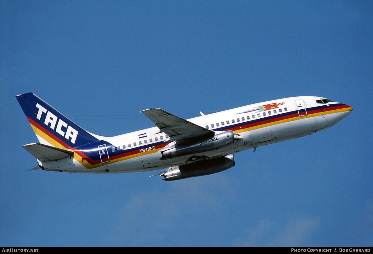 Aircraft Photo of YS-08C | Boeing 737-2A1/Adv | TACA - Transportes Aéreos Centro Americanos | AirHistory.net #31499