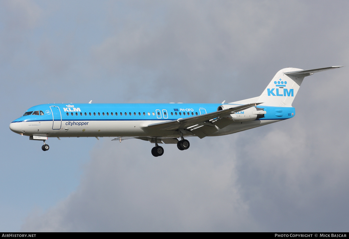Aircraft Photo of PH-OFO | Fokker 100 (F28-0100) | KLM Cityhopper | AirHistory.net #31543