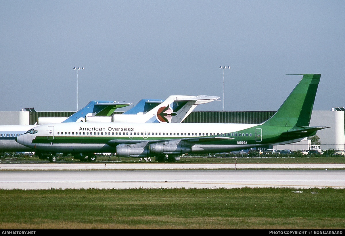 Aircraft Photo of N519GA | Boeing 707-123B | American Overseas Airlines | AirHistory.net #31547