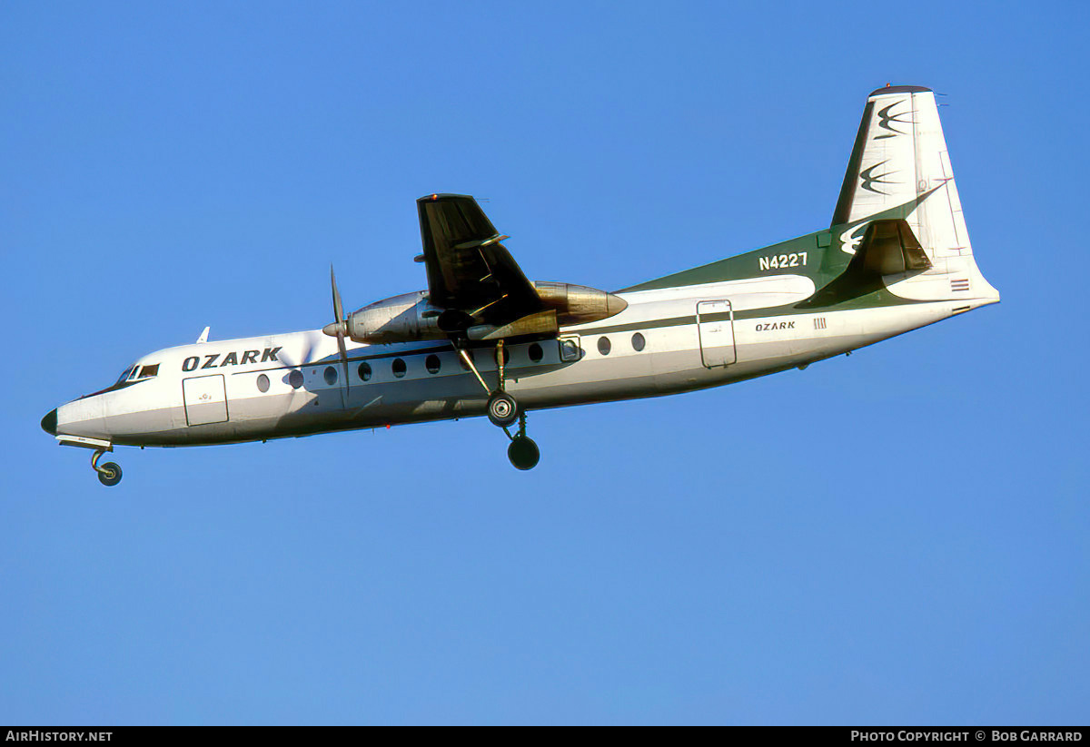 Aircraft Photo of N4227 | Fairchild Hiller FH-227B | Ozark Air Lines | AirHistory.net #31553