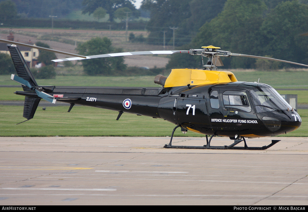 Aircraft Photo of ZJ271 | Eurocopter AS-350BB Squirrel HT1 | UK - Air Force | AirHistory.net #31575