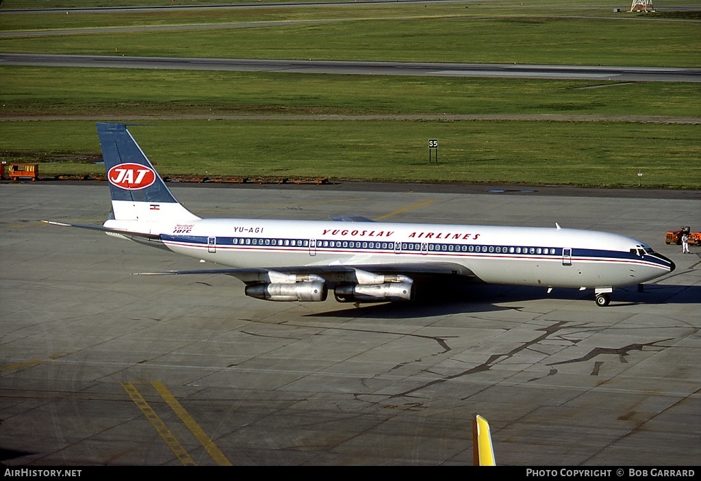 Aircraft Photo of YU-AGI | Boeing 707-351C | JAT Yugoslav Airlines - Jugoslovenski Aerotransport | AirHistory.net #31580