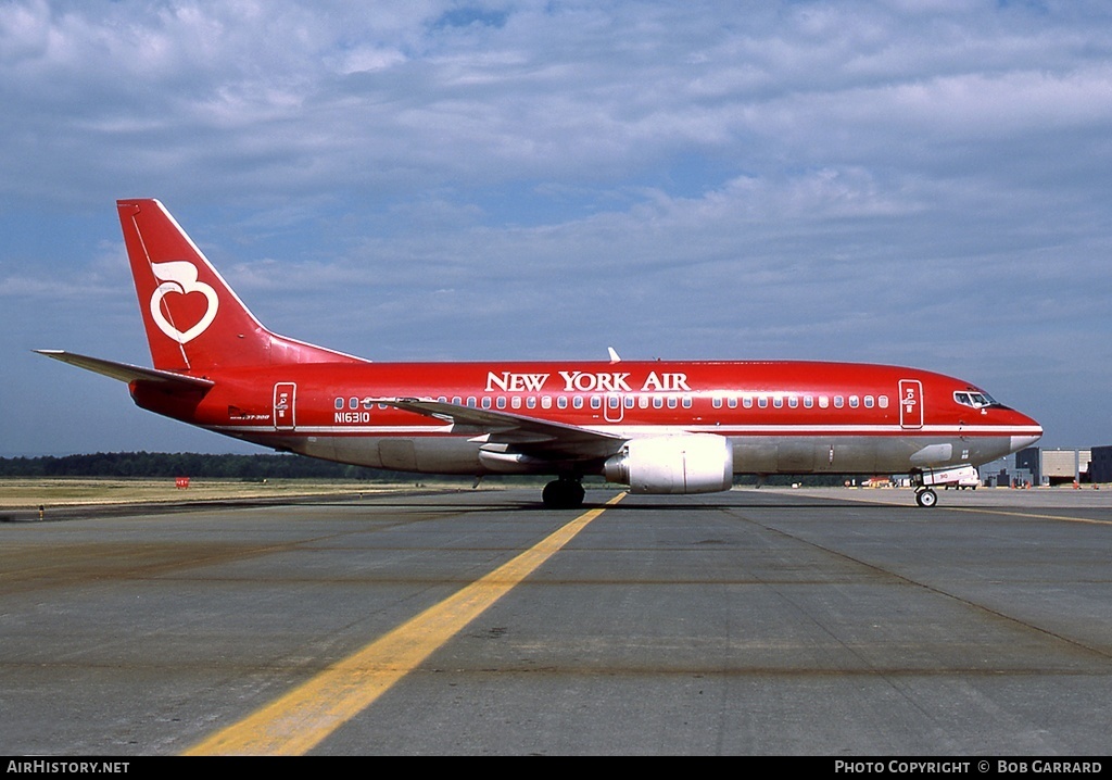 Aircraft Photo of N16310 | Boeing 737-3T0 | New York Air | AirHistory.net #31616