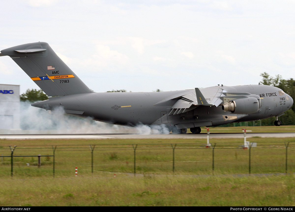 Aircraft Photo of 07-7183 / 77183 | Boeing C-17A Globemaster III | USA - Air Force | AirHistory.net #31626
