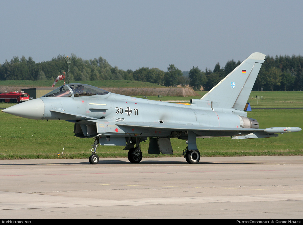 Aircraft Photo of 3011 | Eurofighter EF-2000 Typhoon S | Germany - Air Force | AirHistory.net #31728