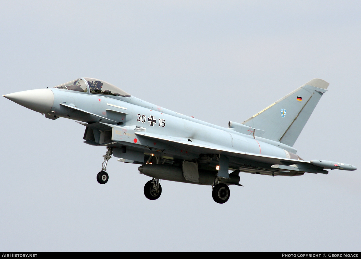 Aircraft Photo of 3015 | Eurofighter EF-2000 Typhoon S | Germany - Air Force | AirHistory.net #31729