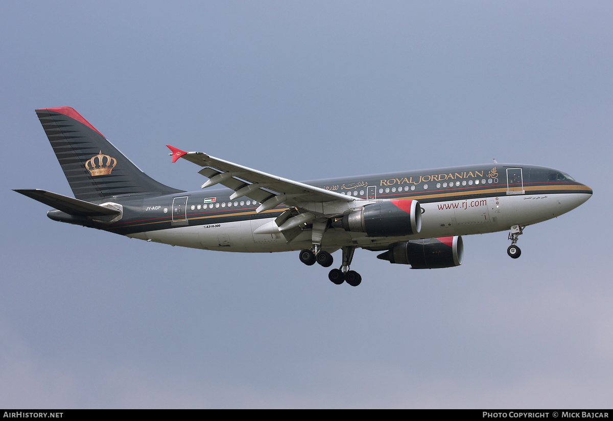 Aircraft Photo of JY-AGP | Airbus A310-304 | Royal Jordanian Airlines | AirHistory.net #31732