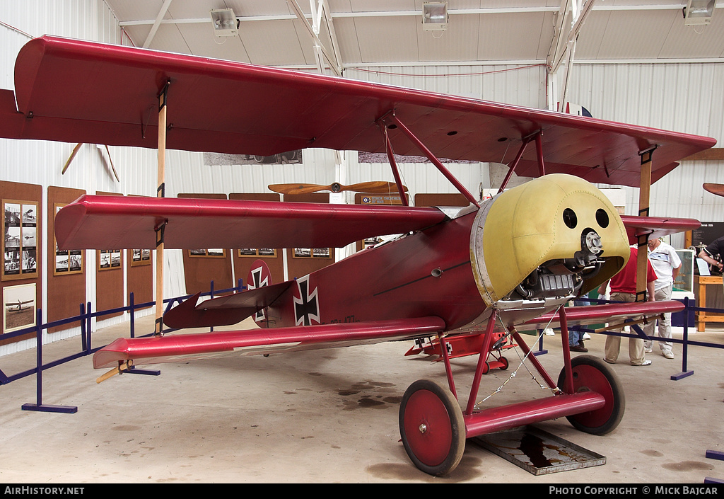 Aircraft Photo of G-FOKK / 477/17 | Fokker Dr.1 (replica) | Germany - Air Force | AirHistory.net #31778