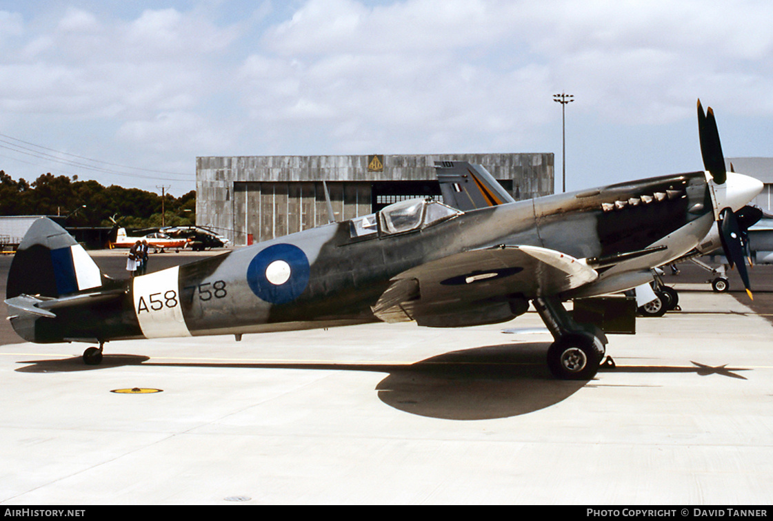 Aircraft Photo of VH-HET / A58-758 | Supermarine 359 Spitfire HF8C | Australia - Air Force | AirHistory.net #31785