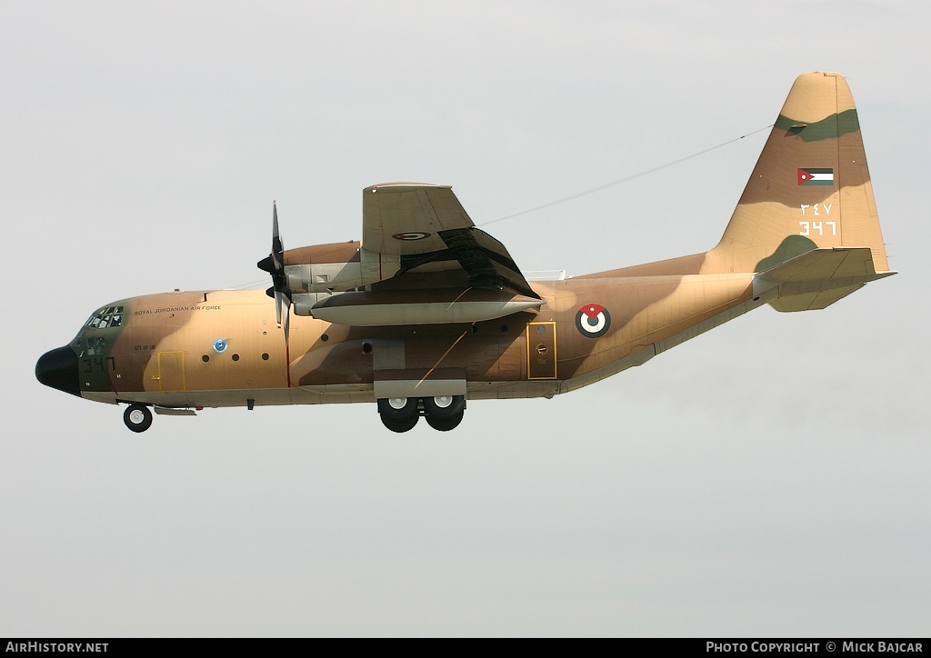 Aircraft Photo of 347 | Lockheed C-130H Hercules | Jordan - Air Force | AirHistory.net #31911