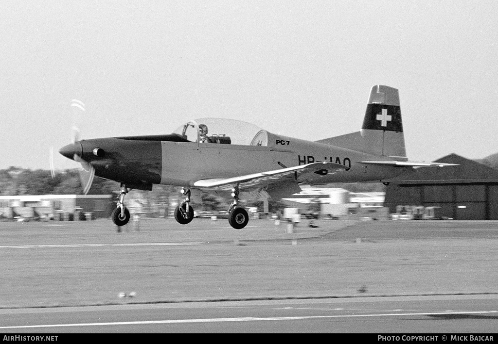 Aircraft Photo of HB-HAO | Pilatus PC-7 | AirHistory.net #31982