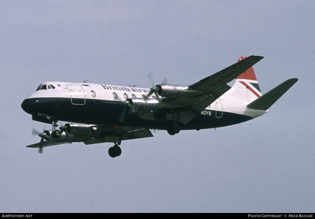 Aircraft Photo of G-AOYS | Vickers 806 Viscount | British Airways | AirHistory.net #31999