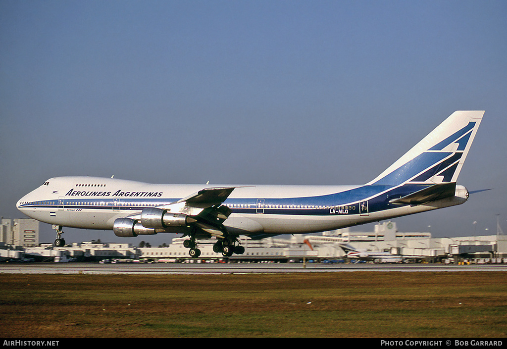 Aircraft Photo of LV-MLO | Boeing 747-287B | Aerolíneas Argentinas | AirHistory.net #32087