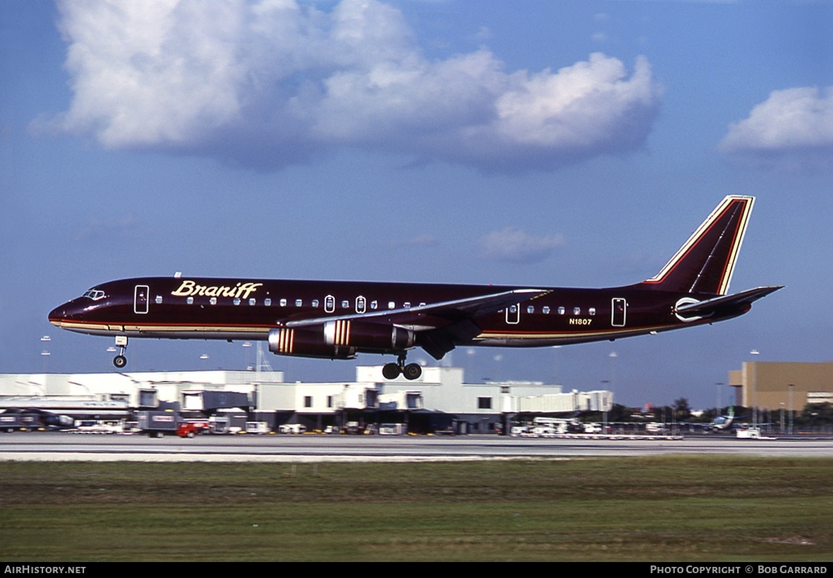 Aircraft Photo of N1807 | McDonnell Douglas DC-8-62CF | Braniff International Airways | AirHistory.net #32137