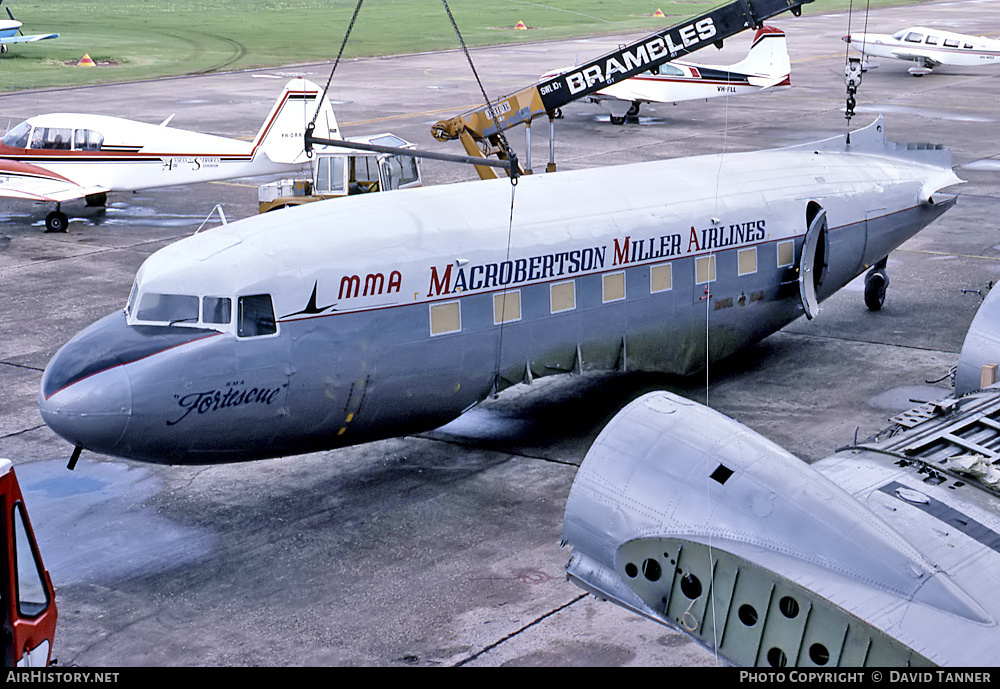 Aircraft Photo of VH-ANW | Douglas DC-3-G202A | MacRobertson Miller Airlines - MMA | AirHistory.net #32140