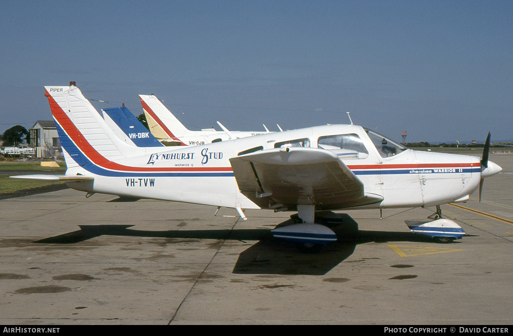 Aircraft Photo of VH-TVW | Piper PA-28-161 Warrior II | Lyndhurst Stud | AirHistory.net #32172