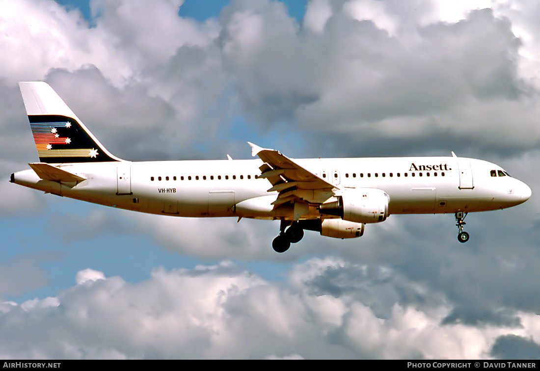 Aircraft Photo of VH-HYB | Airbus A320-211 | Ansett | AirHistory.net #32208