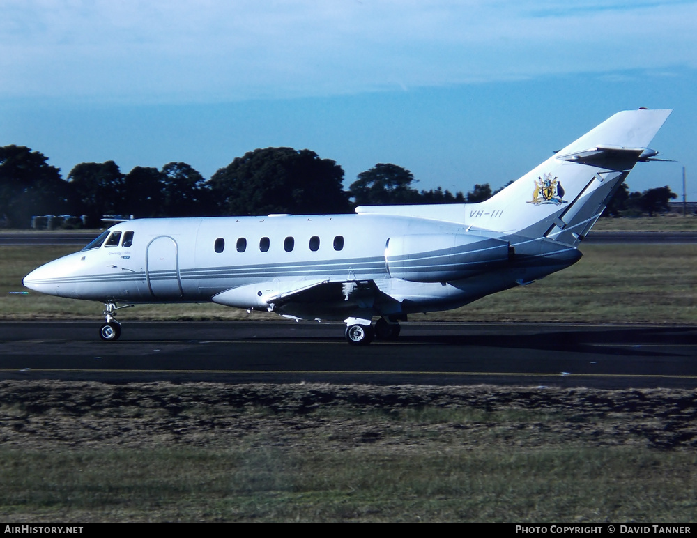 Aircraft Photo of VH-III | British Aerospace BAe-125-800B | AirHistory.net #32287