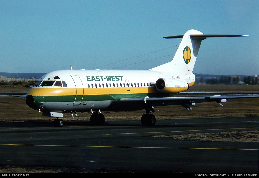 Aircraft Photo of VH-EWF | Fokker F28-3000 Fellowship | East-West Airlines | AirHistory.net #32295