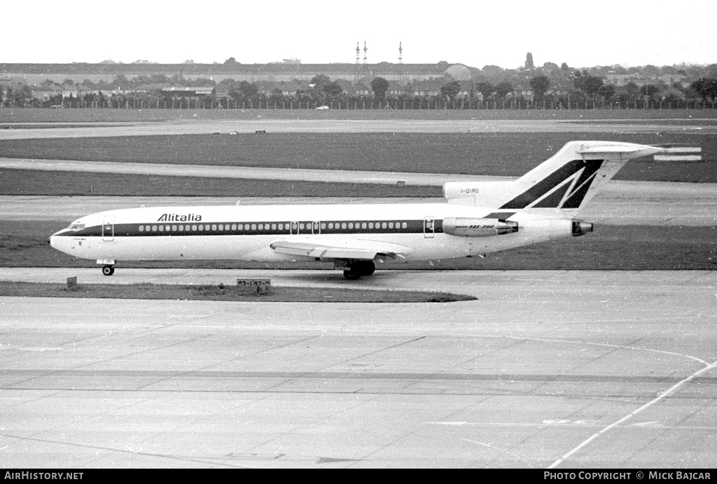 Aircraft Photo of I-DIRO | Boeing 727-243/Adv | Alitalia | AirHistory.net #32322