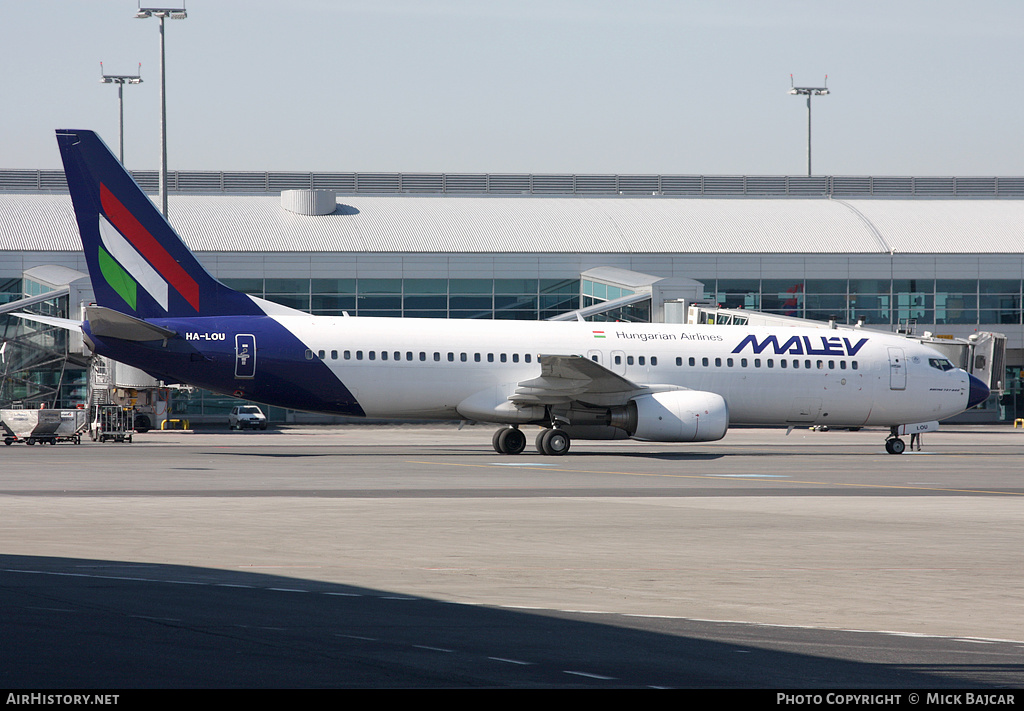 Aircraft Photo of HA-LOU | Boeing 737-8Q8 | Malév - Hungarian Airlines | AirHistory.net #32327