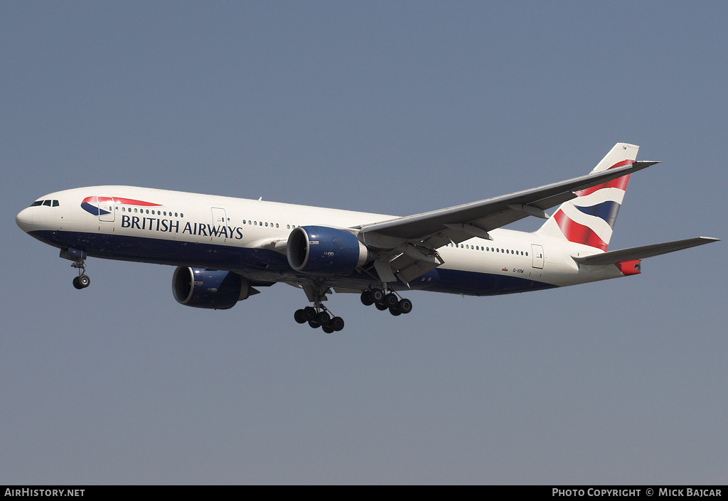 Aircraft Photo of G-VIIW | Boeing 777-236/ER | British Airways | AirHistory.net #32410
