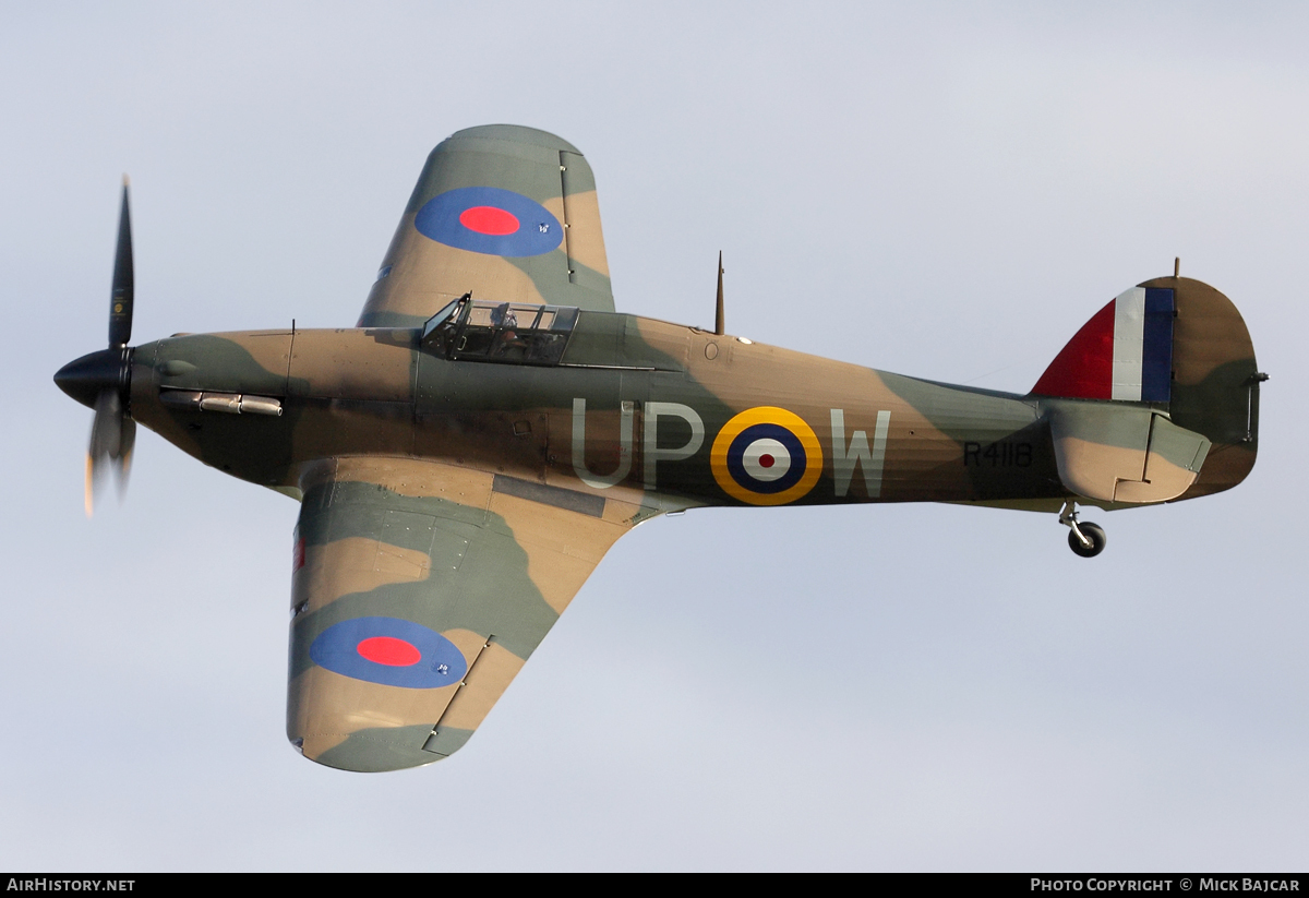 Aircraft Photo of G-HUPW / R4118 | Hawker Hurricane Mk1 | UK - Air Force | AirHistory.net #32434